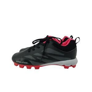 Rawlings Girls Soccer Black Shoes Size 1.5 Baseball Softball Cleats